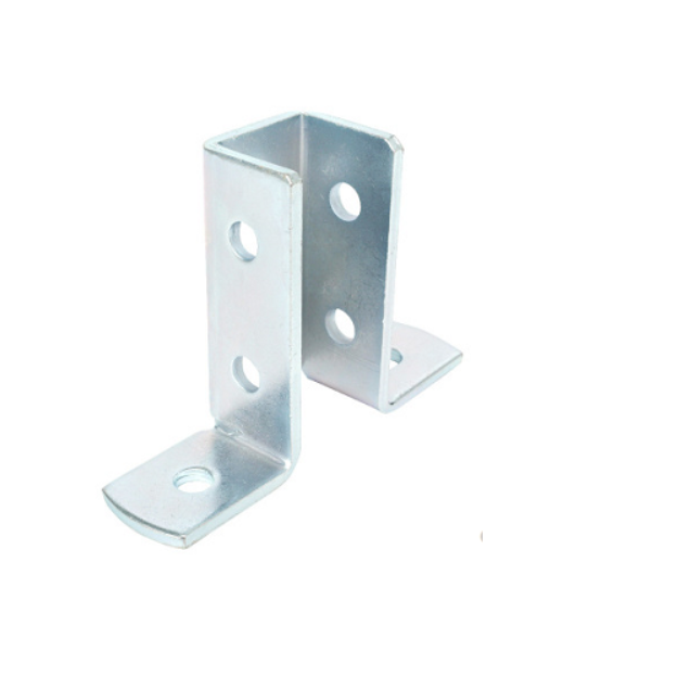 Strut channel post bases,steel,zinc/plated 