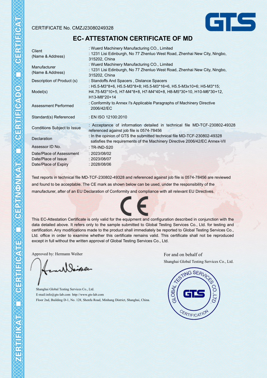 CE Certificate 