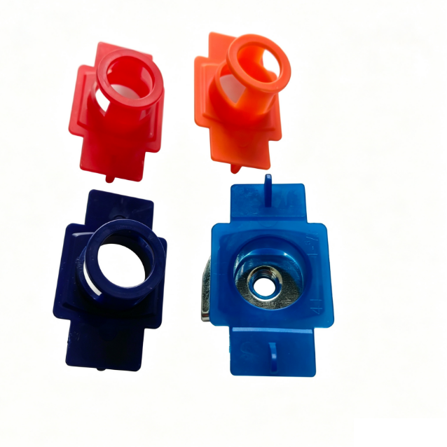 Plastic holder for channel squeeze nut 